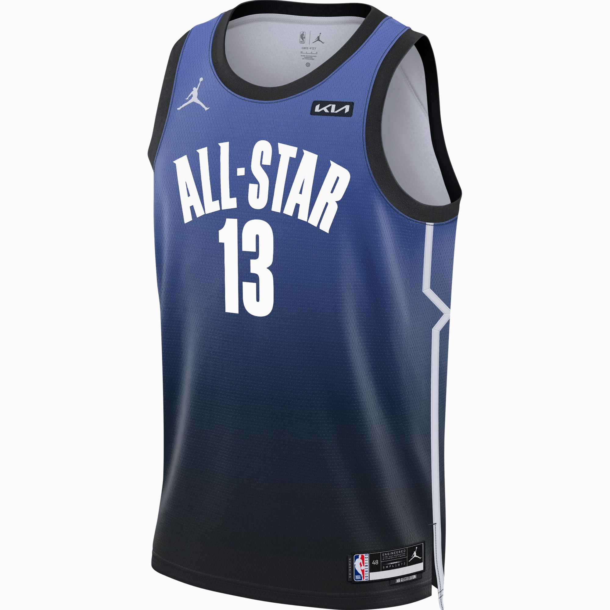 Bam Adebayo Jordan Brand Sapphire 2023 All Star Swingman Jersey