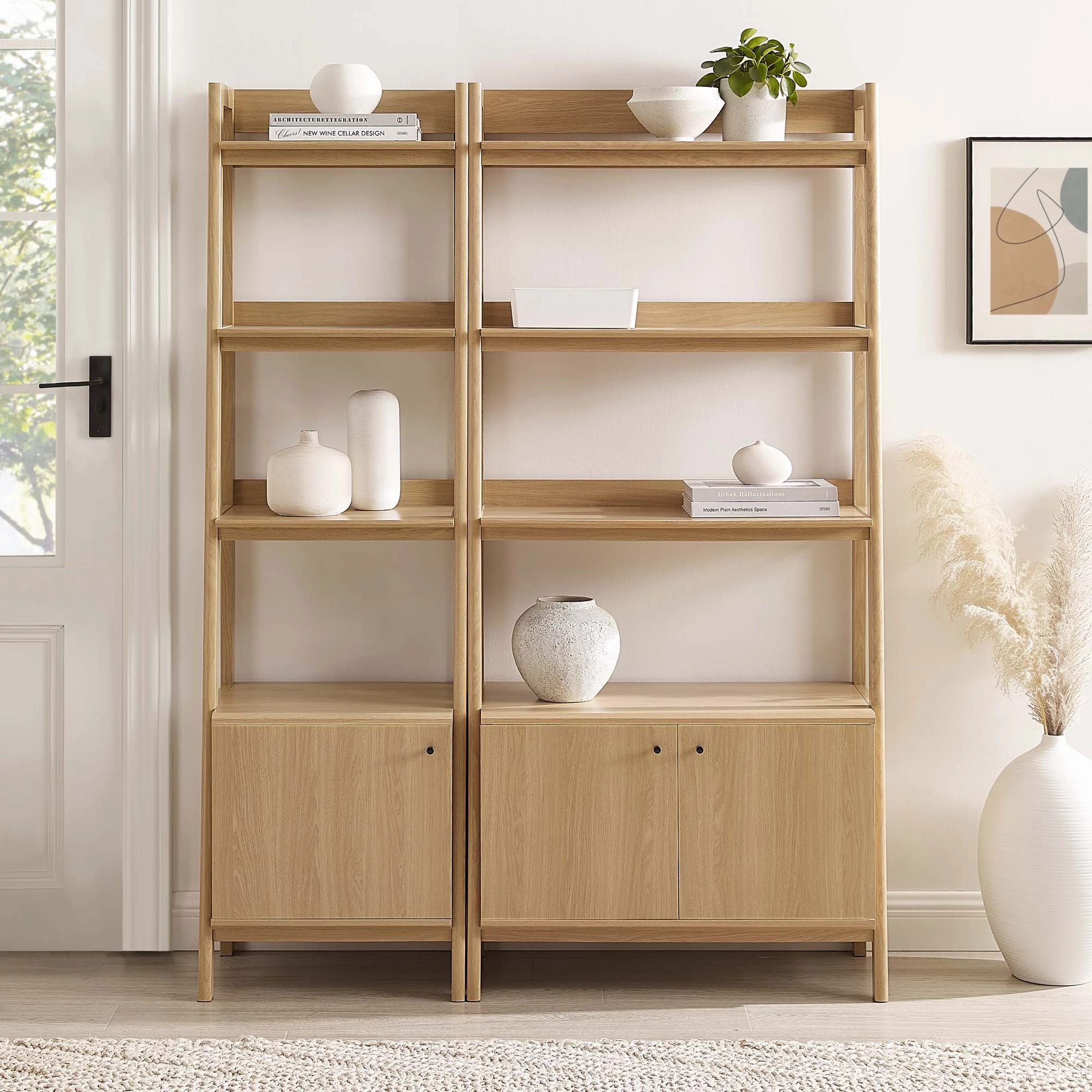 Bixby Wood Bookshelves - Set of 2 by Modway
