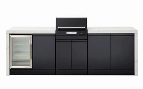 Crossray TCEK-03 BBQ, Cabinet & Single Fridge