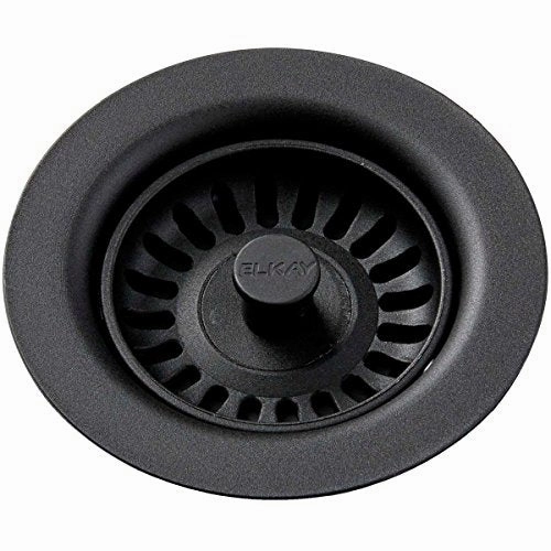 Elkay LKQS35BK Polymer Drain Fitting for 3-1/2 in. Sink Drain Opening in Black