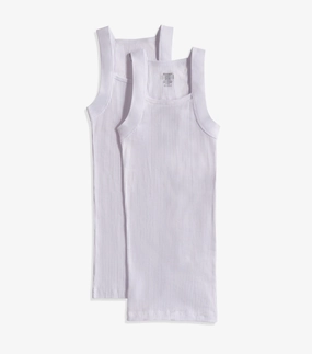 Essential Cotton Square-Cut Tank 2-Pack