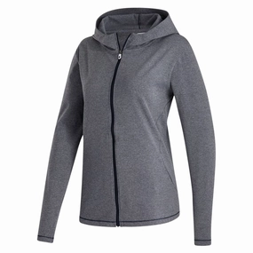 FootJoy Full-Zip Hoodie Golf Jacket Navy Heather - FW22 Women
