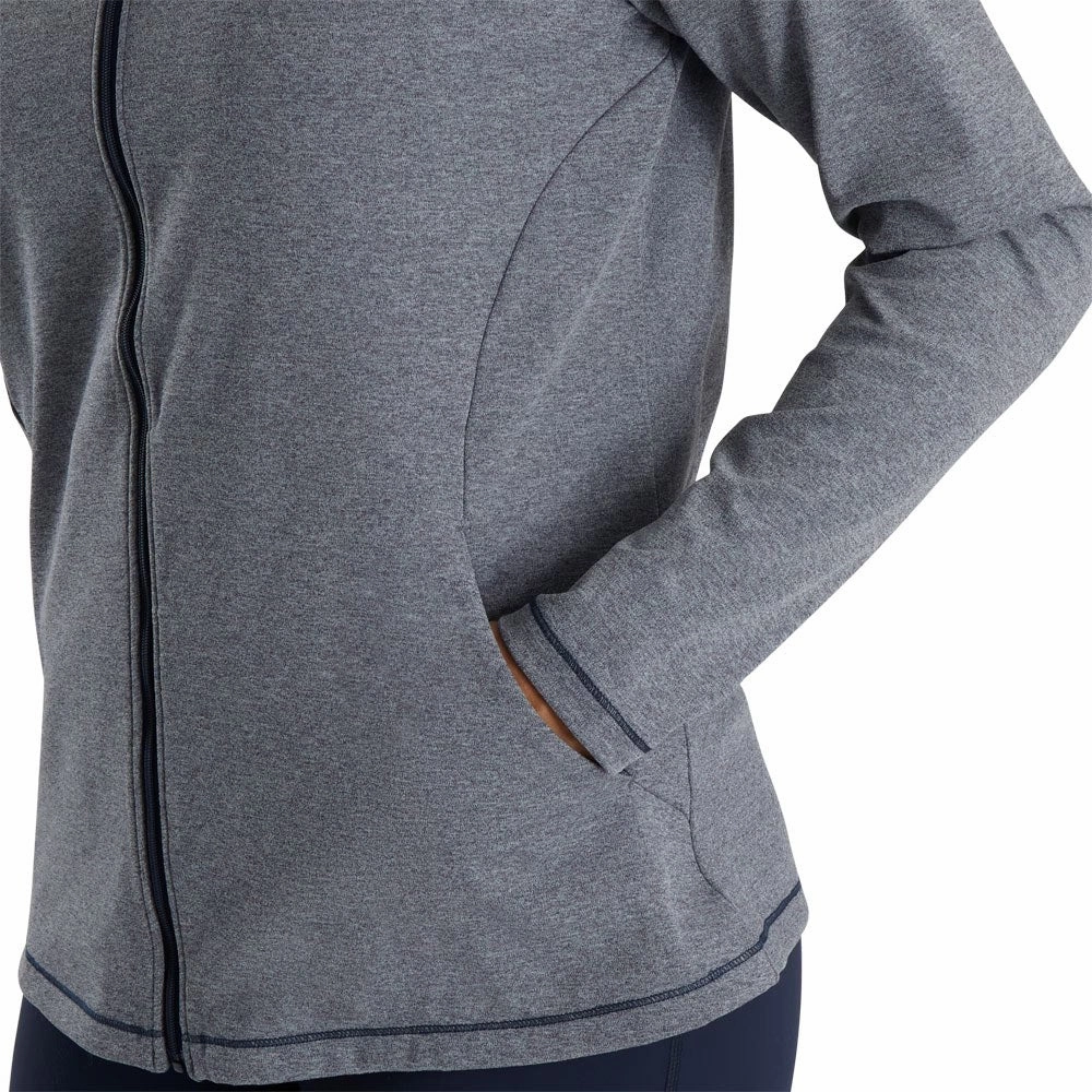 FootJoy Full-Zip Hoodie Golf Jacket Navy Heather - FW22 Women