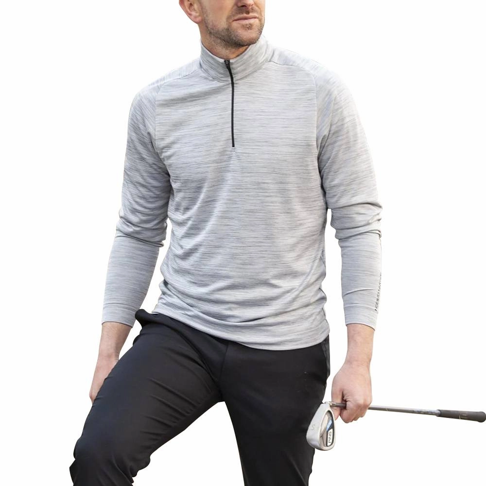 Galvin Green Dixon Golf Pullover Light Gray - FW22 Men