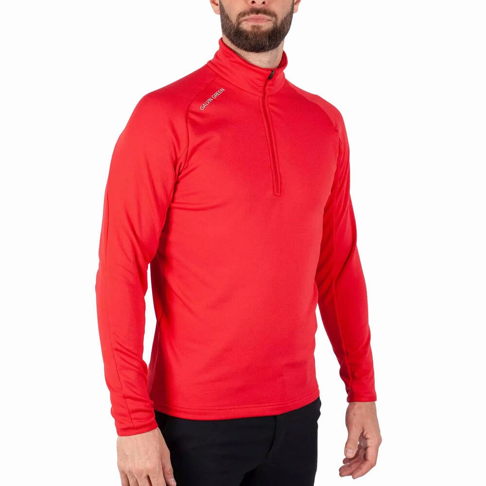 Galvin Green Drake Golf Pullover Red - FW22 Men
