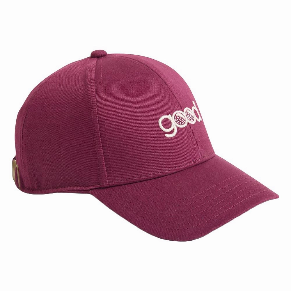 GoodGood Golf Wild Berry Golf Cap Red/White - FA24 Men