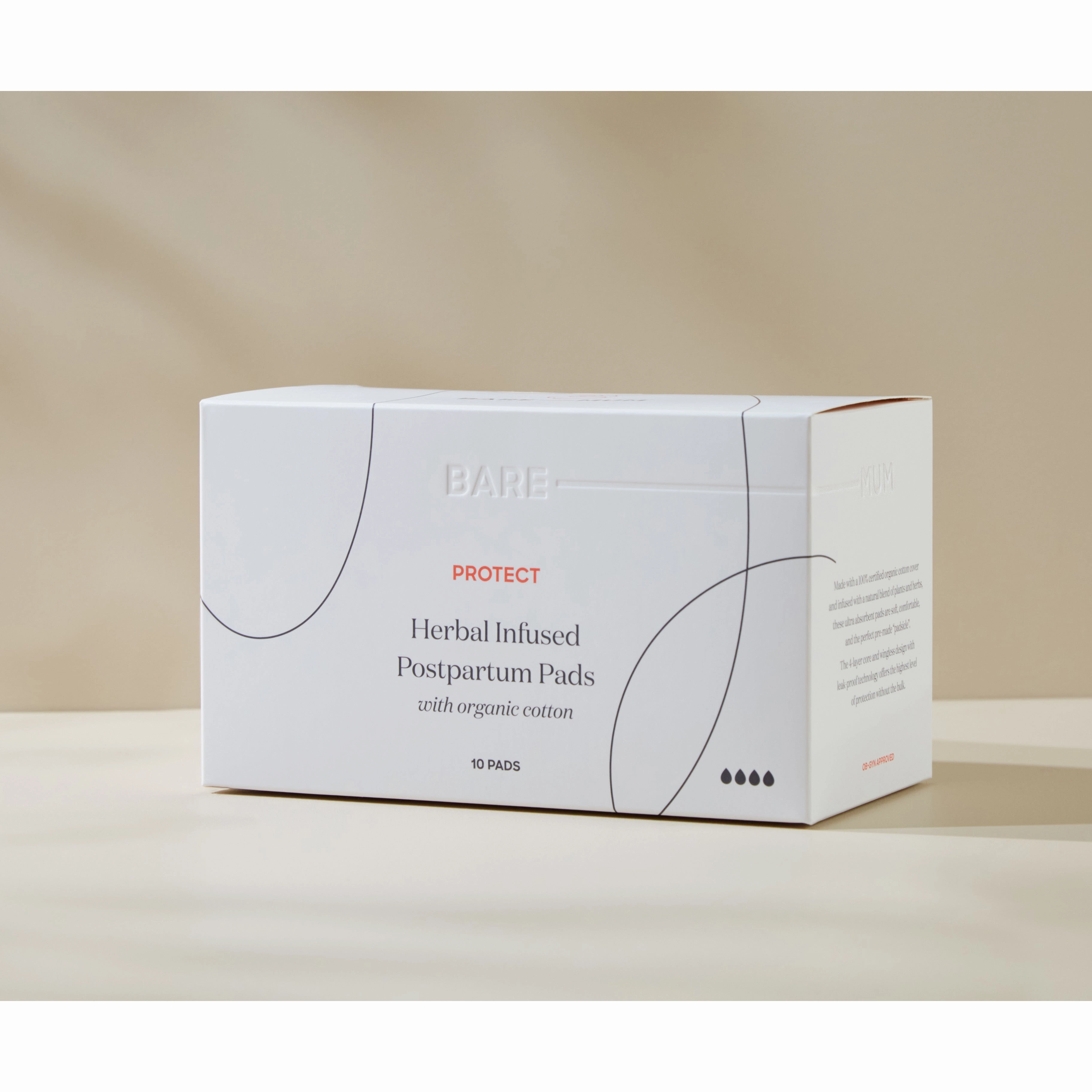 Herbal Infused Postpartum Pads 10pk