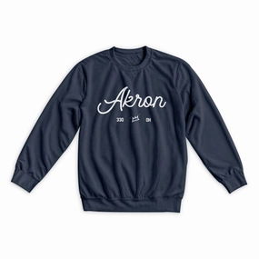 Hometown Pride Puff Crewneck (Denim)