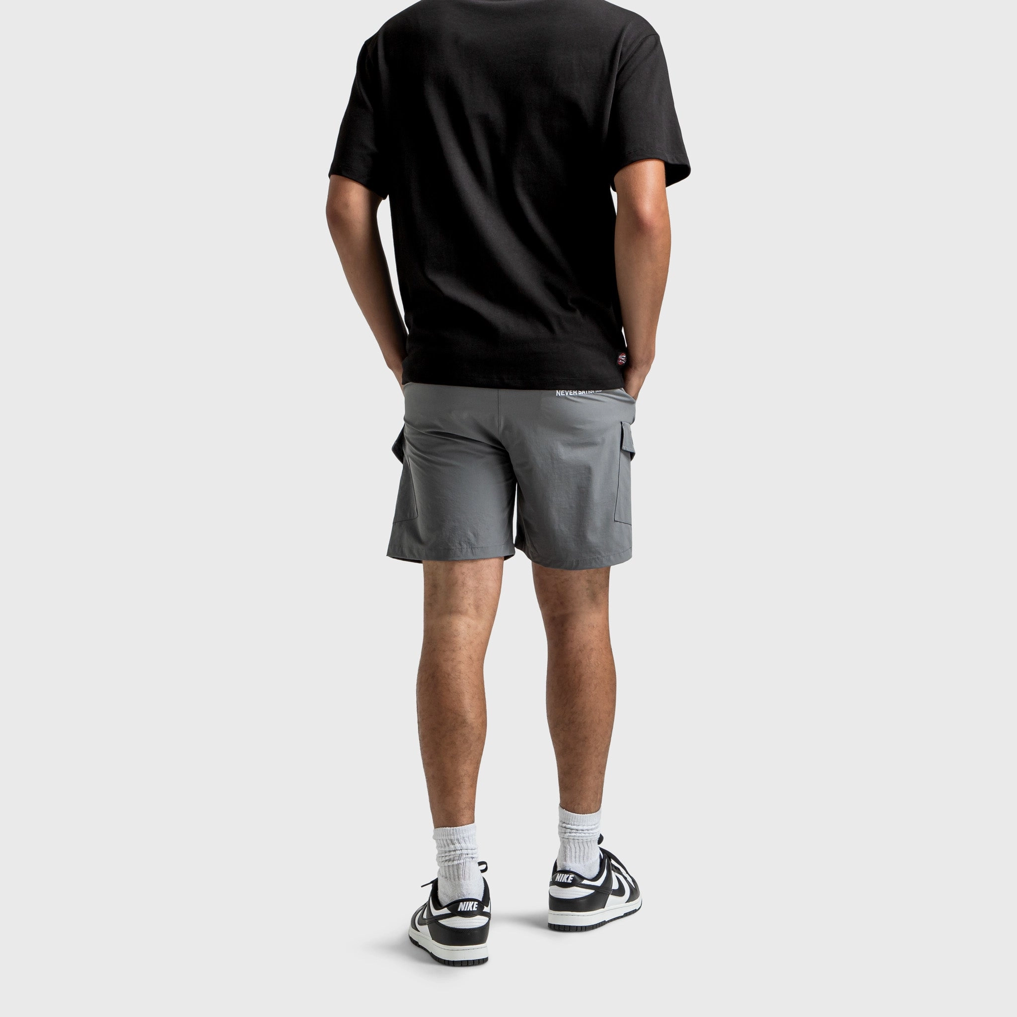 Hoodrich District Woven Cargo Shorts Lava Smoke / Black - Lychee