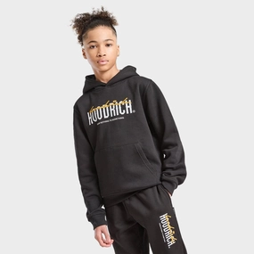 Hoodrich Junior Boys' Certify V2 Pullover Hoodie Black / White - Quiet Grey