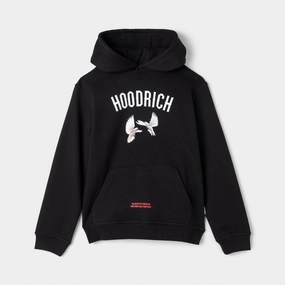 Hoodrich Juniors' Flight 3 Panel Hoodie Black / White - Lychee