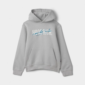 Hoodrich Juniors' Lynk Pullover Hoodie Quiet Gray / White  - Blue Danube