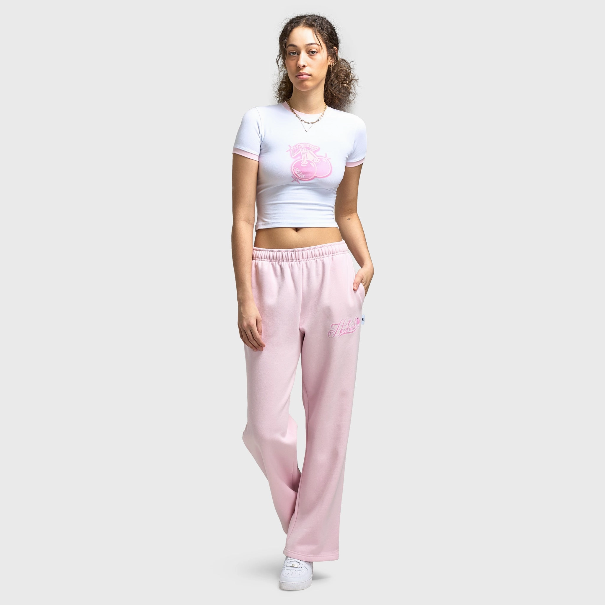 Hoodrich Women's Finesse Oversized Joggers Festival Bloom / Pink