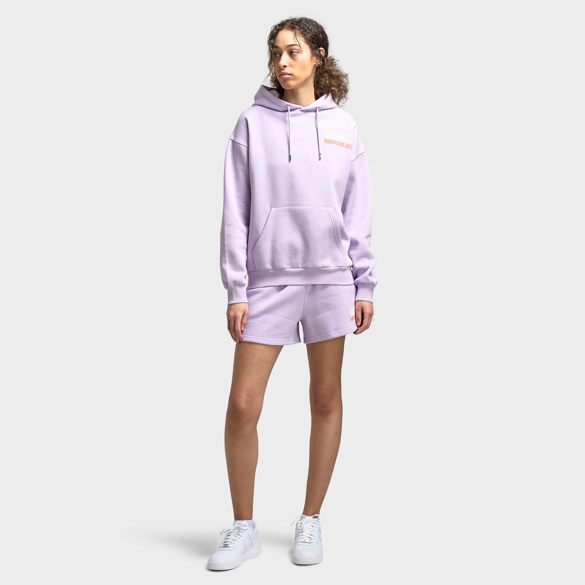 Hoodrich Women's Flex Sweatshorts Pastel Lilac / Persimmon Orange