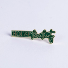 House Three Thirty Lapel Pin (Green)