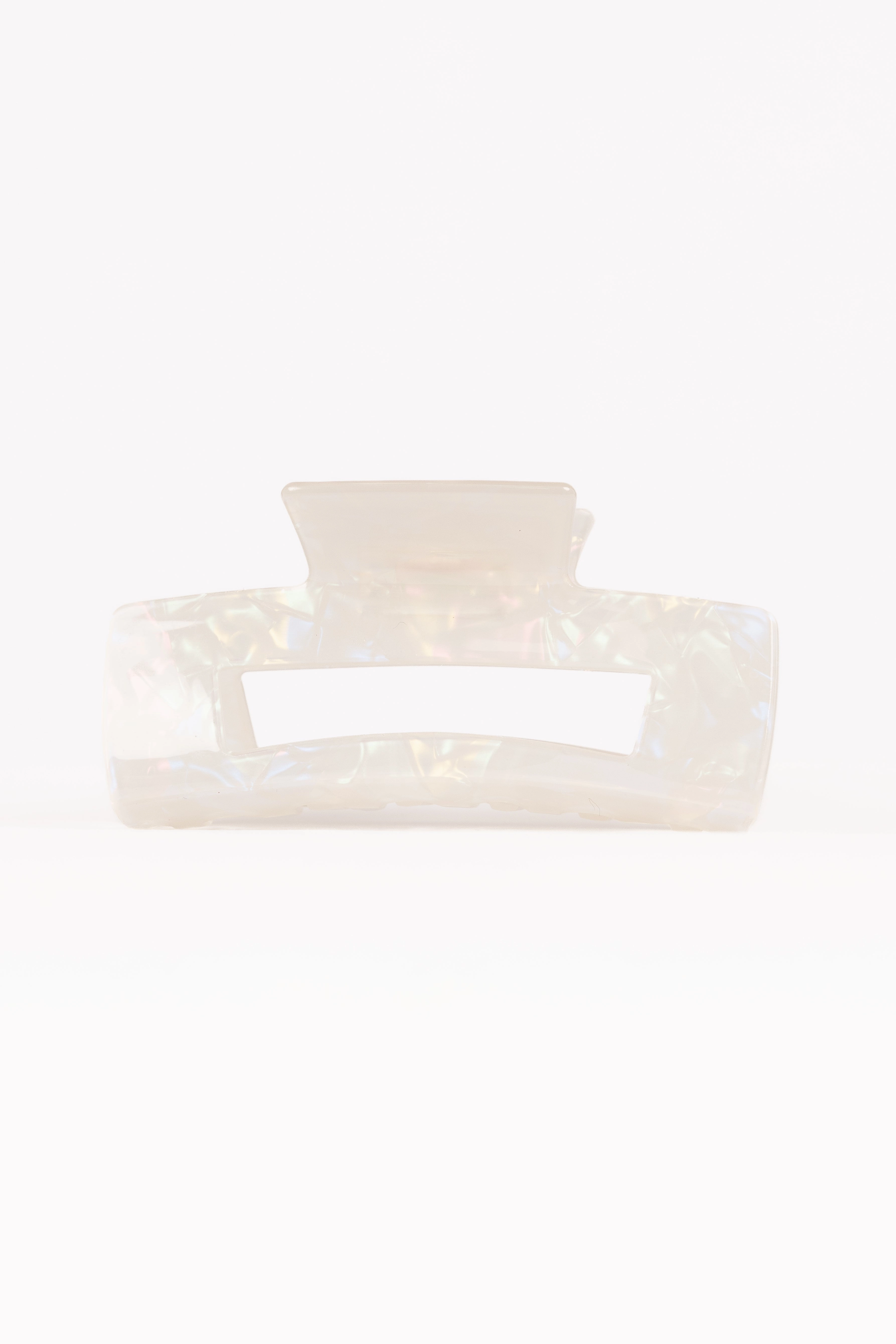 Jennifer Hair Clip - White/Silver
