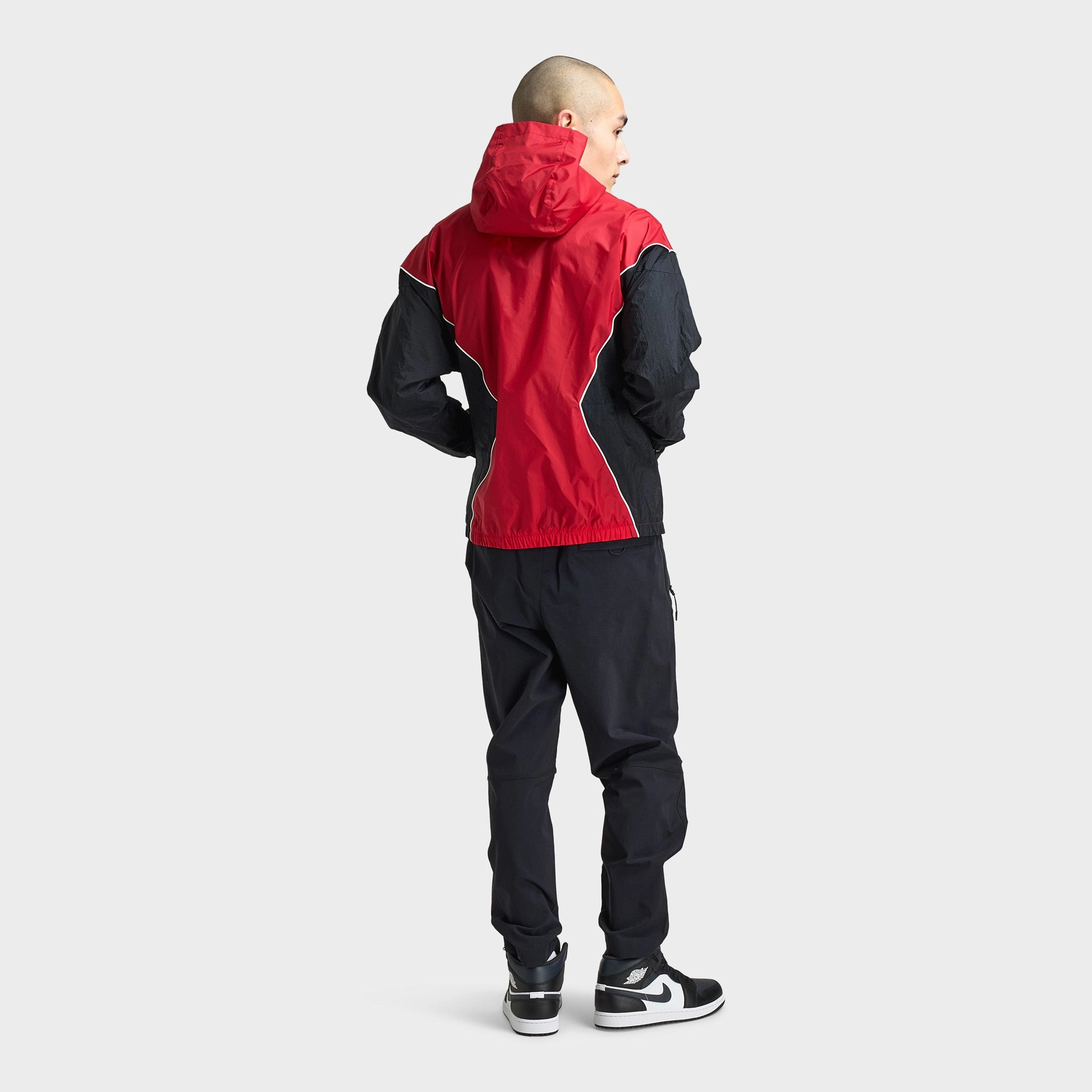 Jordan Brooklyn Hooded Draft Jacket Varsity Red / Black - Sail
