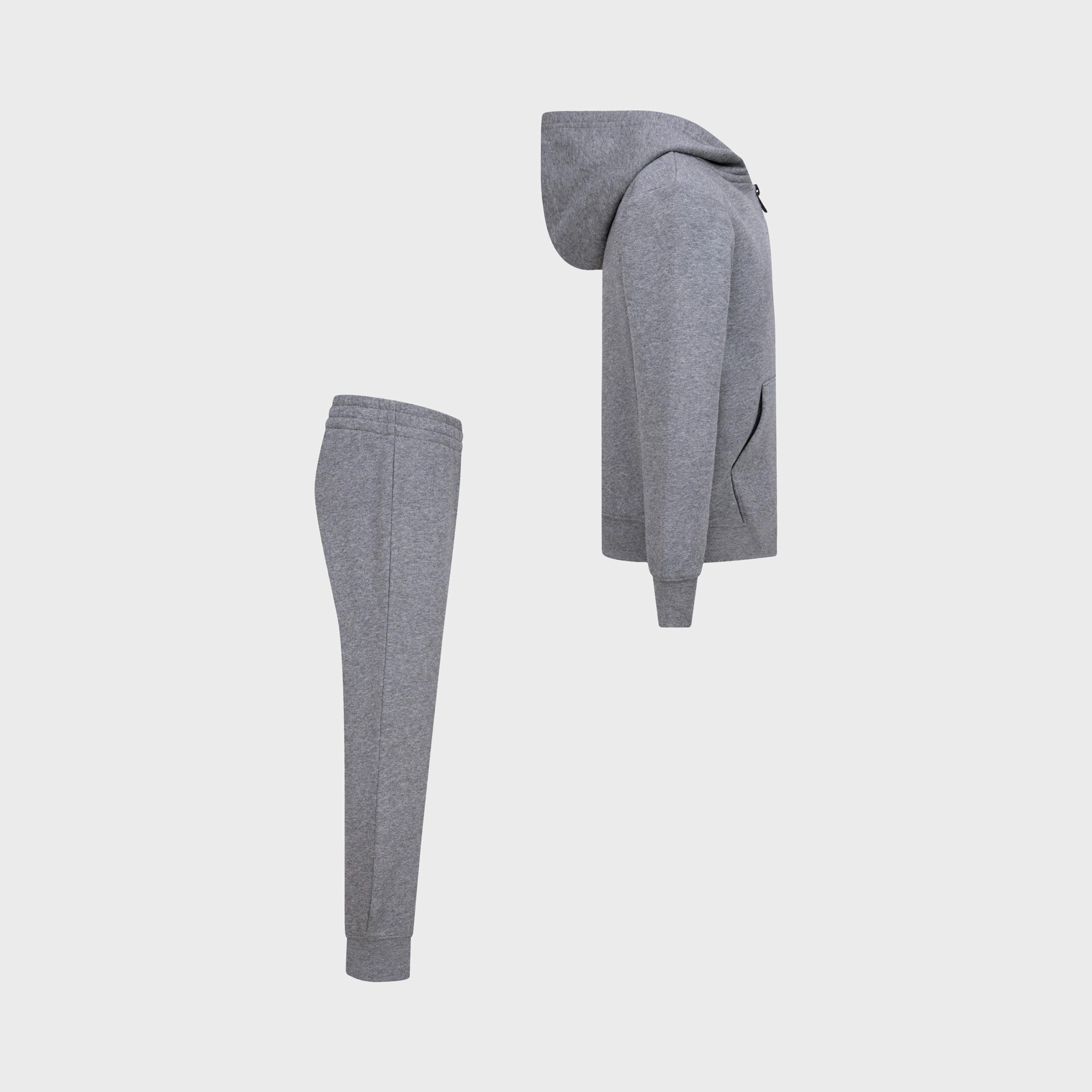 Jordan Children's Brooklyn Fleece Full Zip Hoodie Set / Carbon Heather