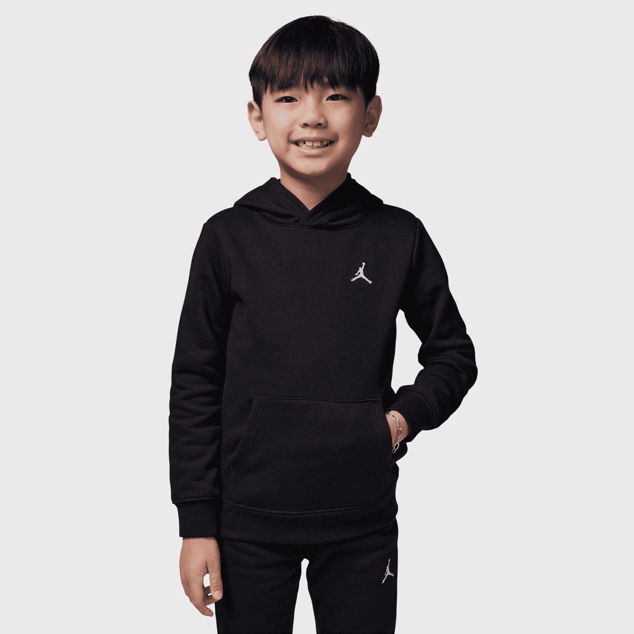 Jordan Children's Brooklyn Fleece Pullover Hoodie Set / Black