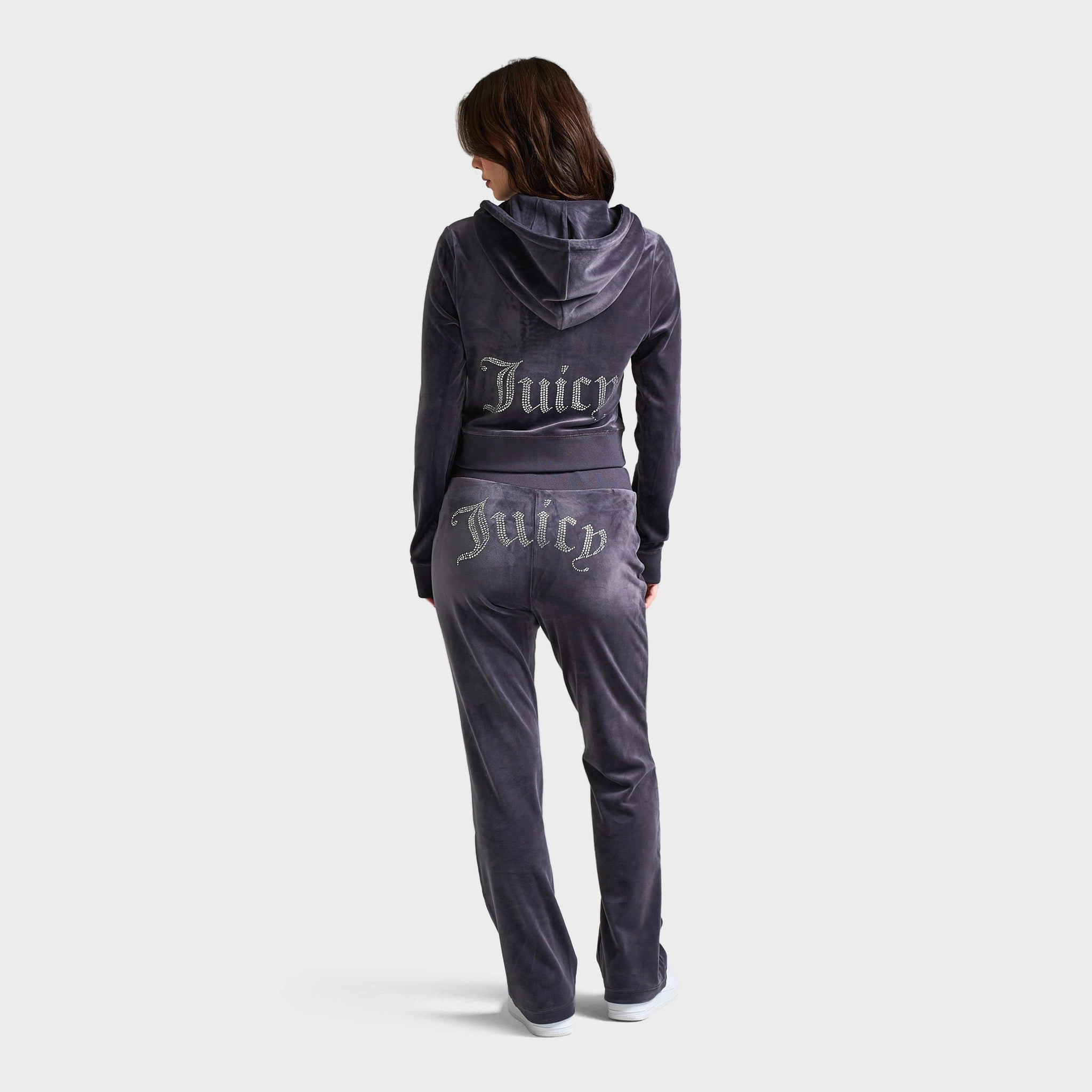 Juicy Couture Women's OG Bling Hoodie / Titanium
