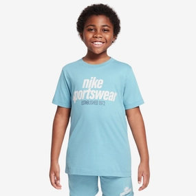 kids nike sportswear s/s tee (denim blue)