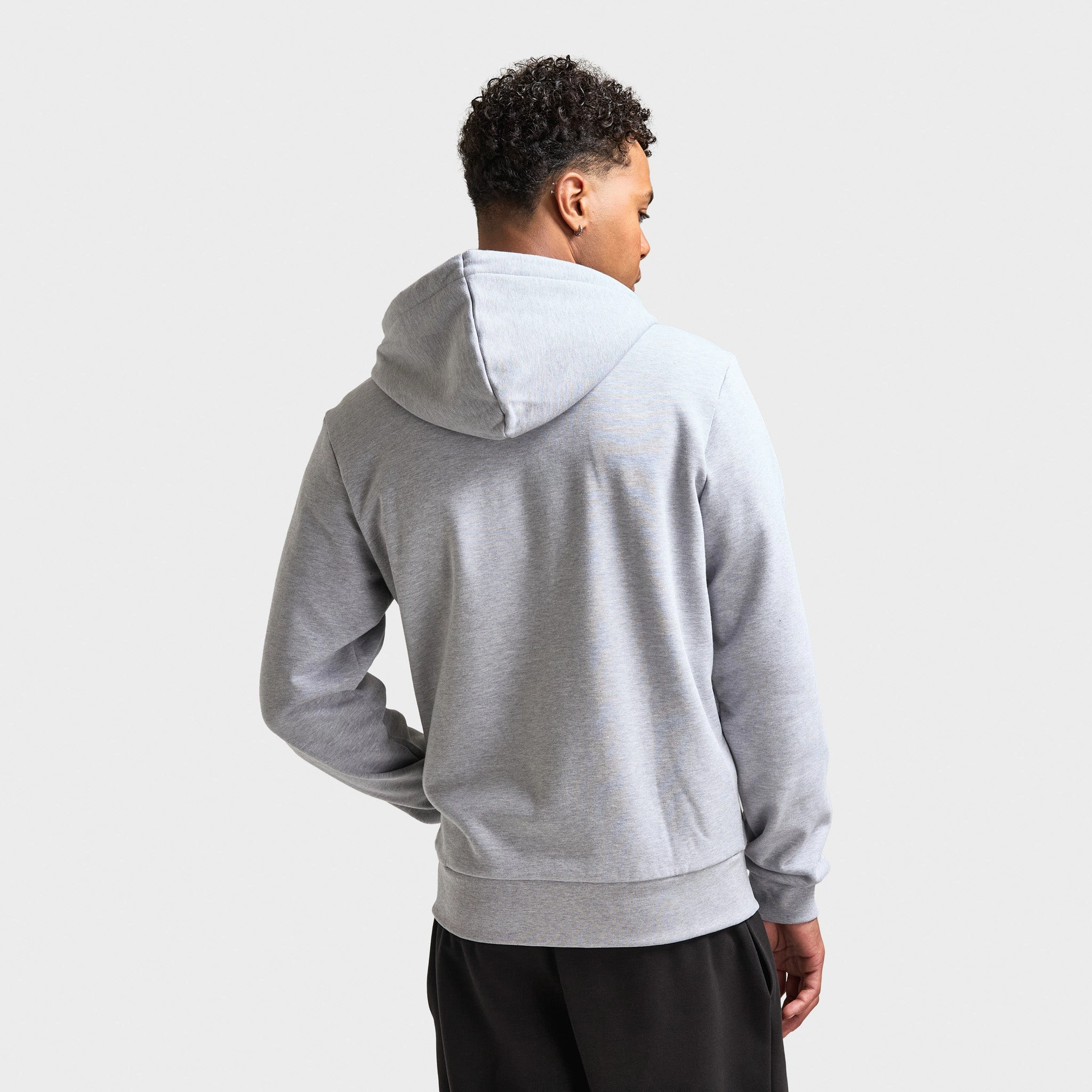 Lacoste Long Sleeve Solid Full-Zip Sweatshirt / Silver Chine