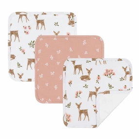 Living Textiles 3pk Wash Cloths Sophia Garden