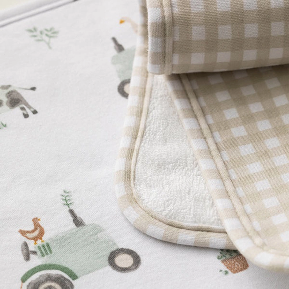 Living Textiles 3pk Wash Cloths Tractor Ride