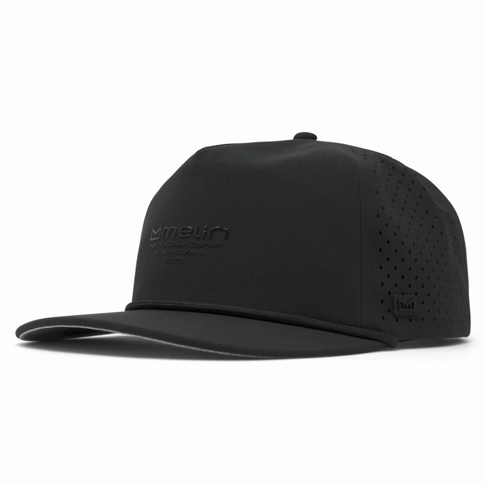 Melin Coronado Hydrolite Golf Cap Black - FA24 Men