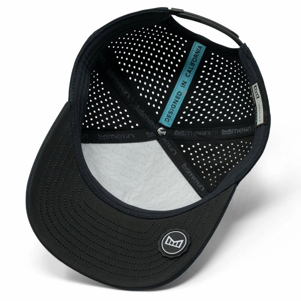 Melin Odyssey Stacked Hydro Golf Cap Black/White - SP25 Men