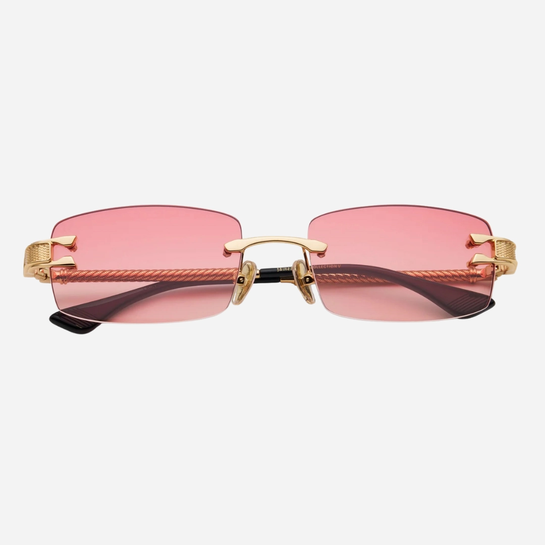 mens james oro magnus sunglasses (red tint)