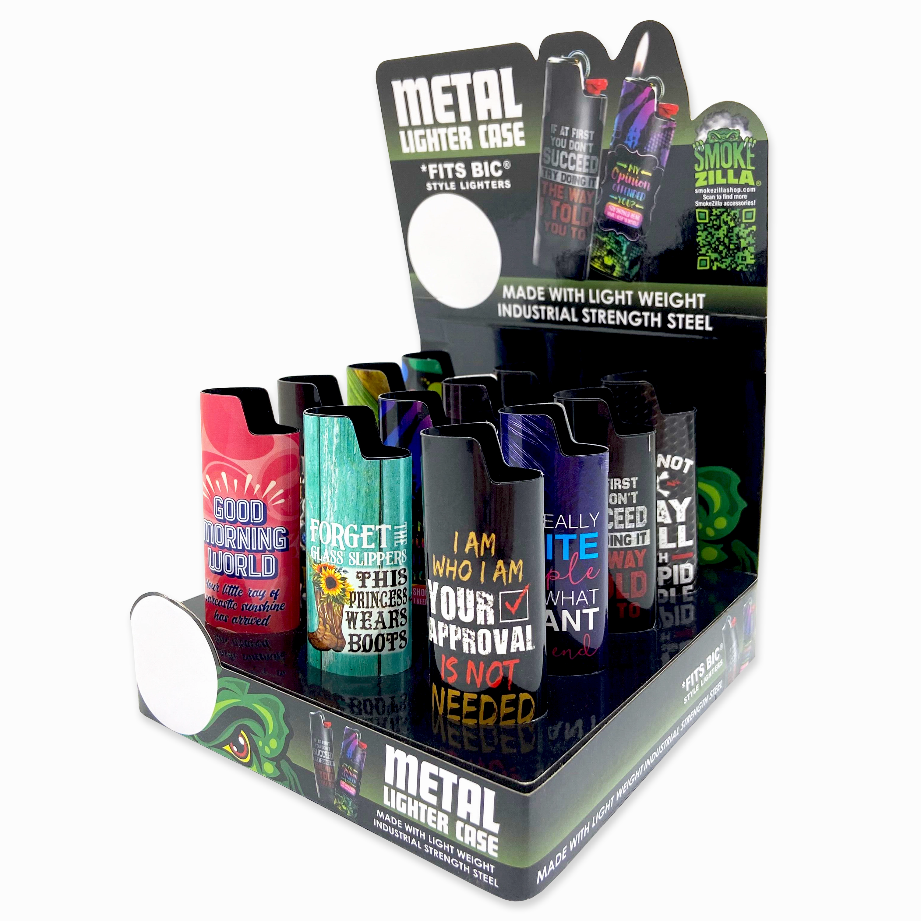 Metal Lighter Case - 12 Pieces Per Retail Ready Display 23785