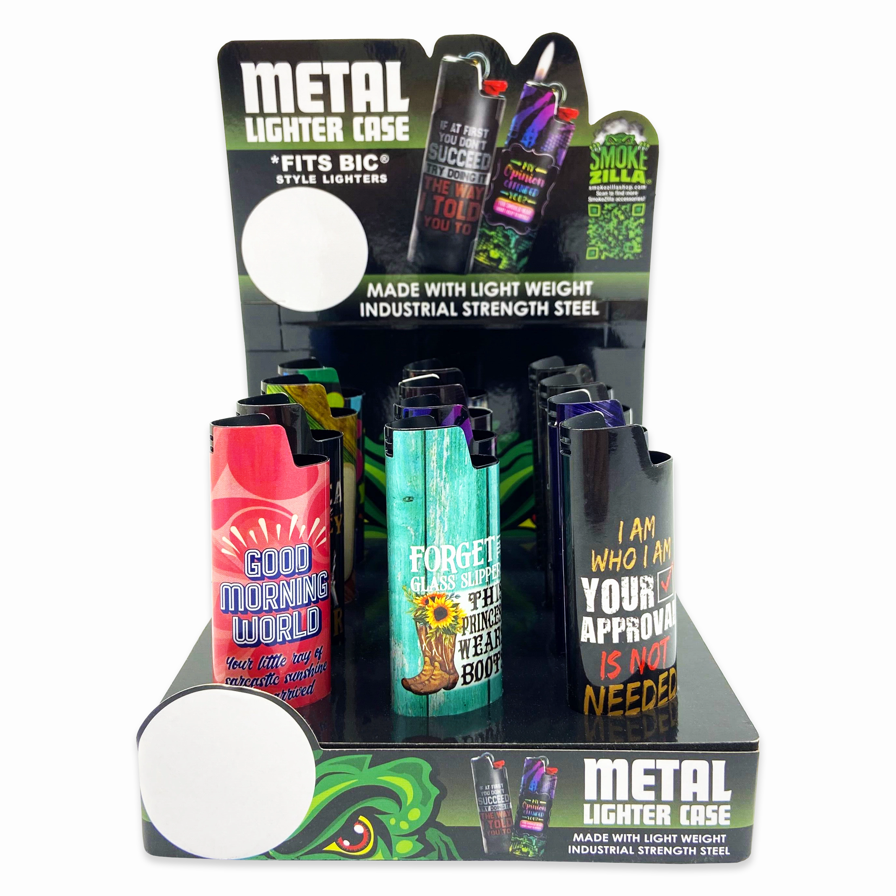 Metal Lighter Case - 12 Pieces Per Retail Ready Display 23785