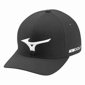 Mizuno Tour Delta Fitted Golf Cap Black - 22 Men
