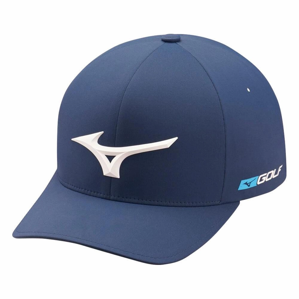 Mizuno Tour Delta Fitted Golf Cap Navy - 22 Men
