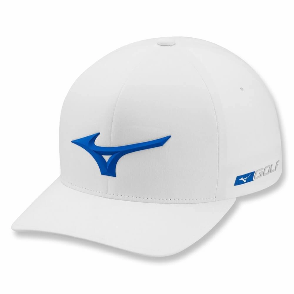 Mizuno Tour Delta Fitted Golf Cap White - 22 Men