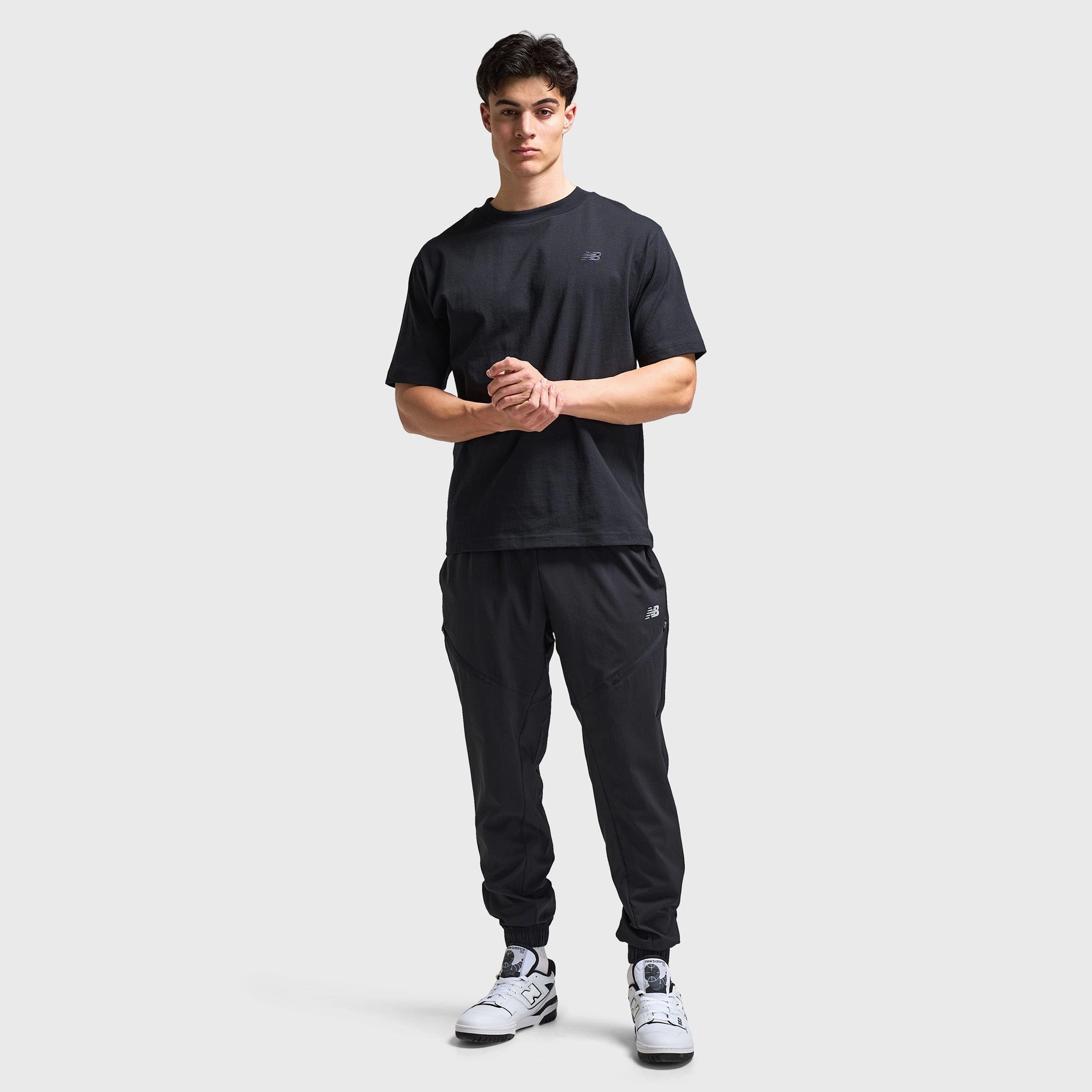 New Balance Woven Zip Pocket Pants Black / Slate Grey