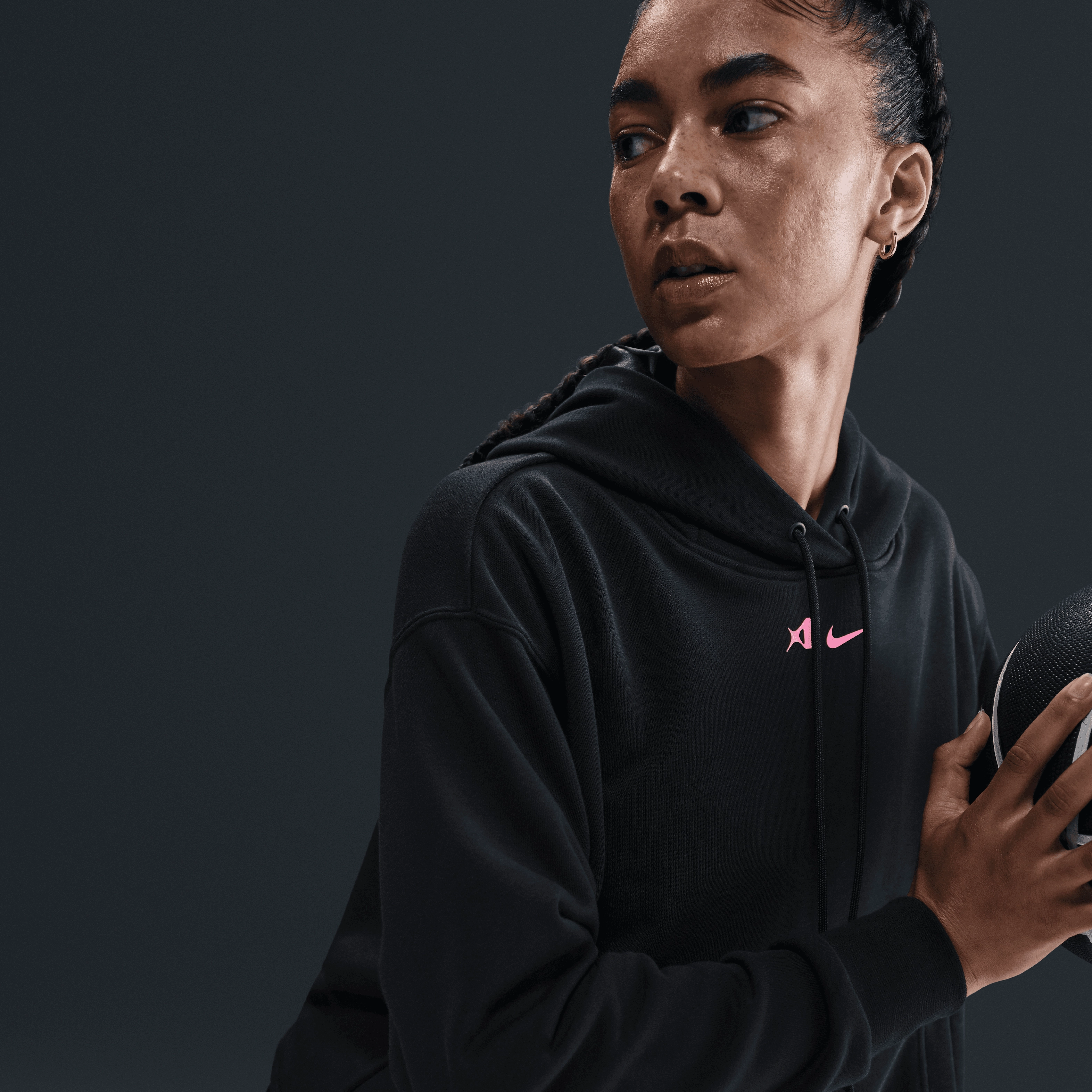 Nike A'ja Wilson Women's Oversized Cropped Basketball Hoodie