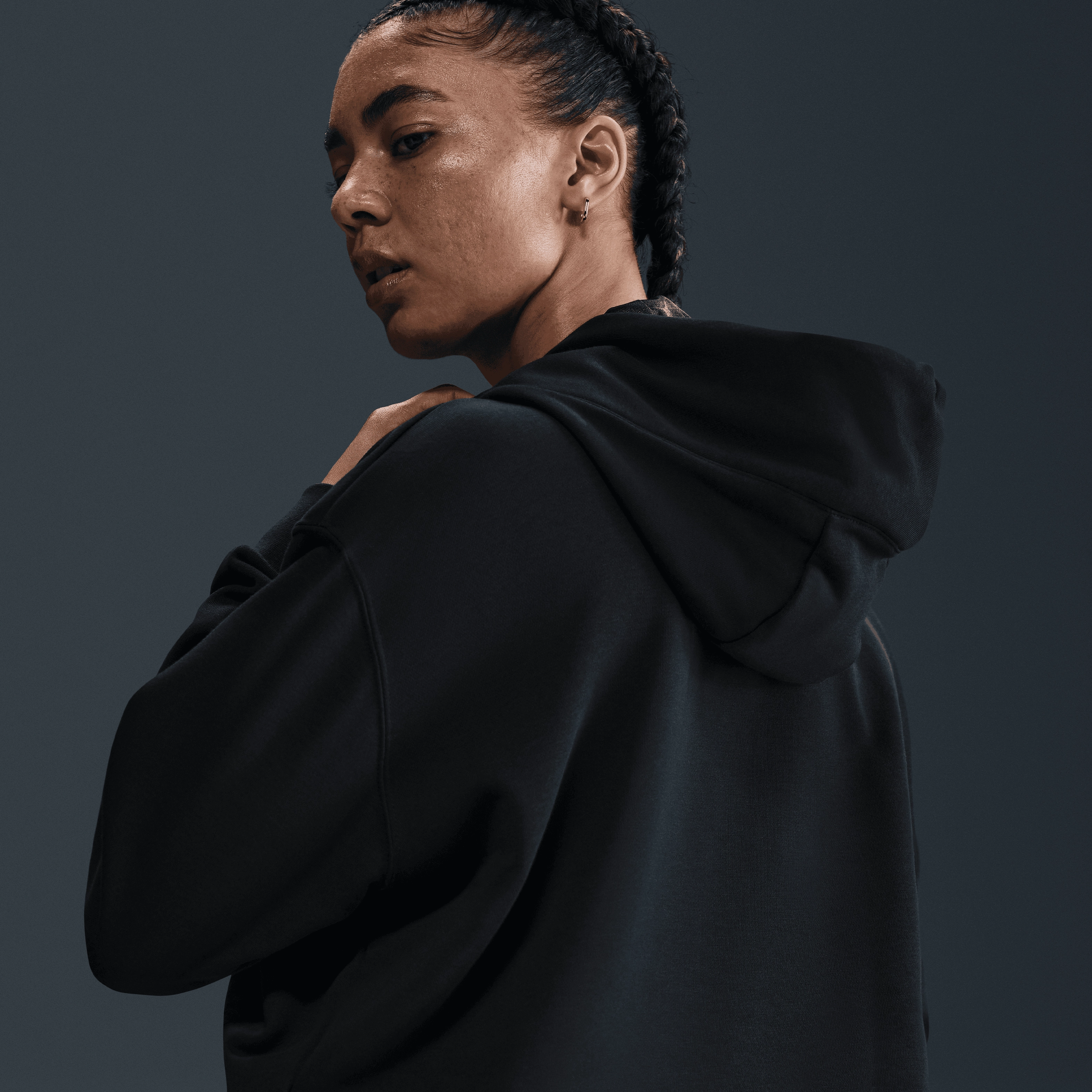 Nike A'ja Wilson Women's Oversized Cropped Basketball Hoodie