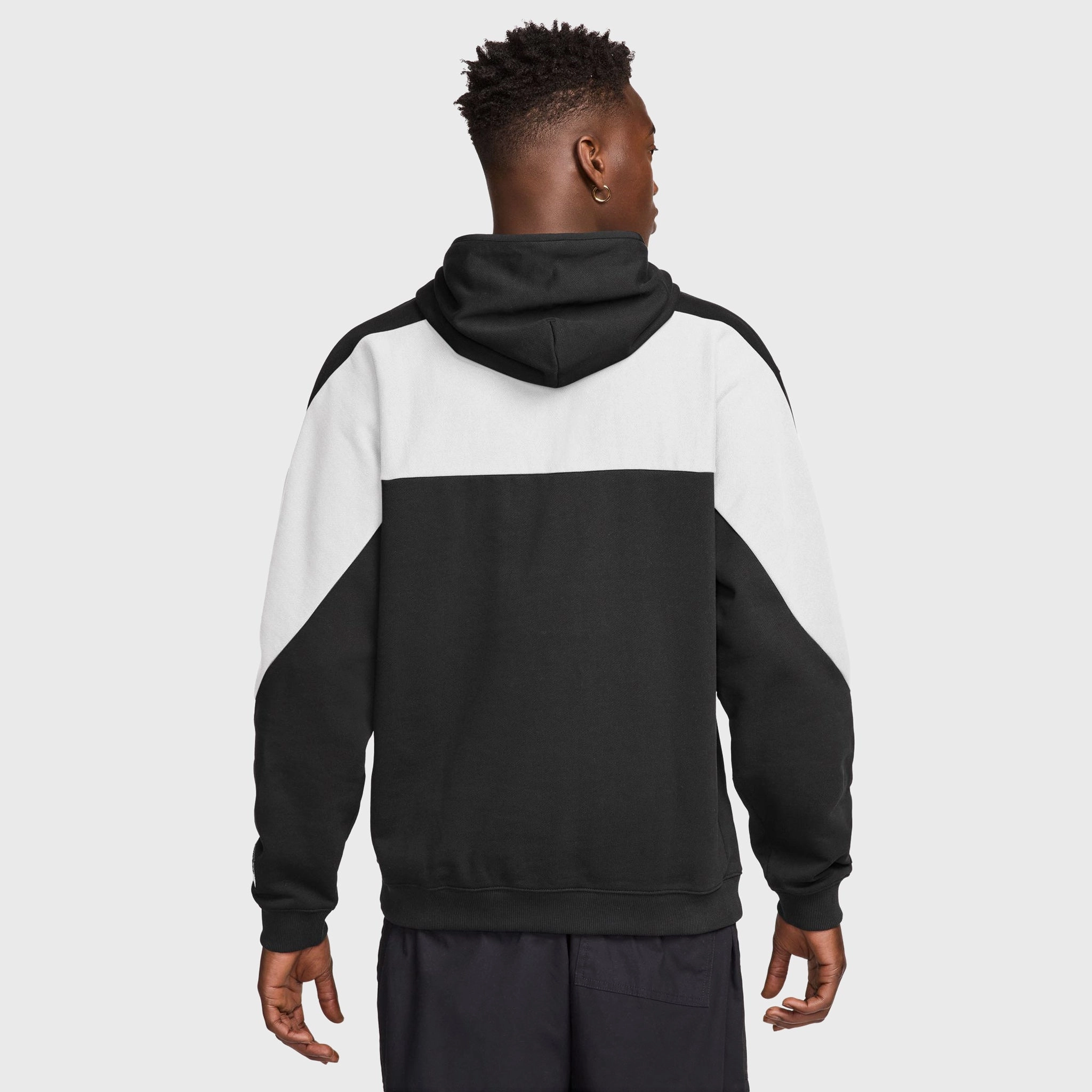 Nike Air Fleece Hoodie Black / White - White