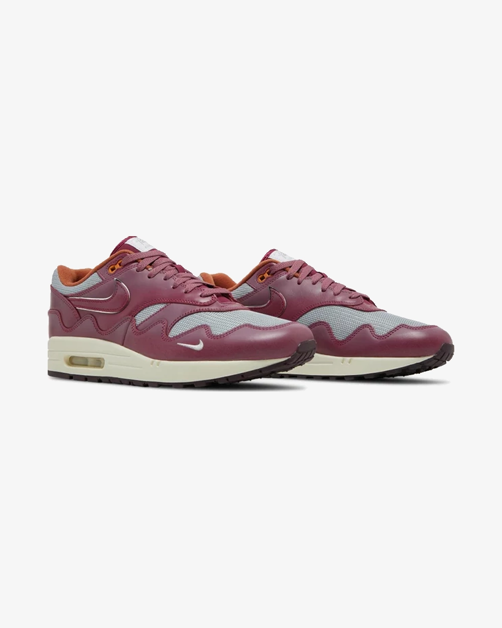 NIKE AIR MAX1 X PATTA WAVES RUSH MAROON (WITH BRACELET) -