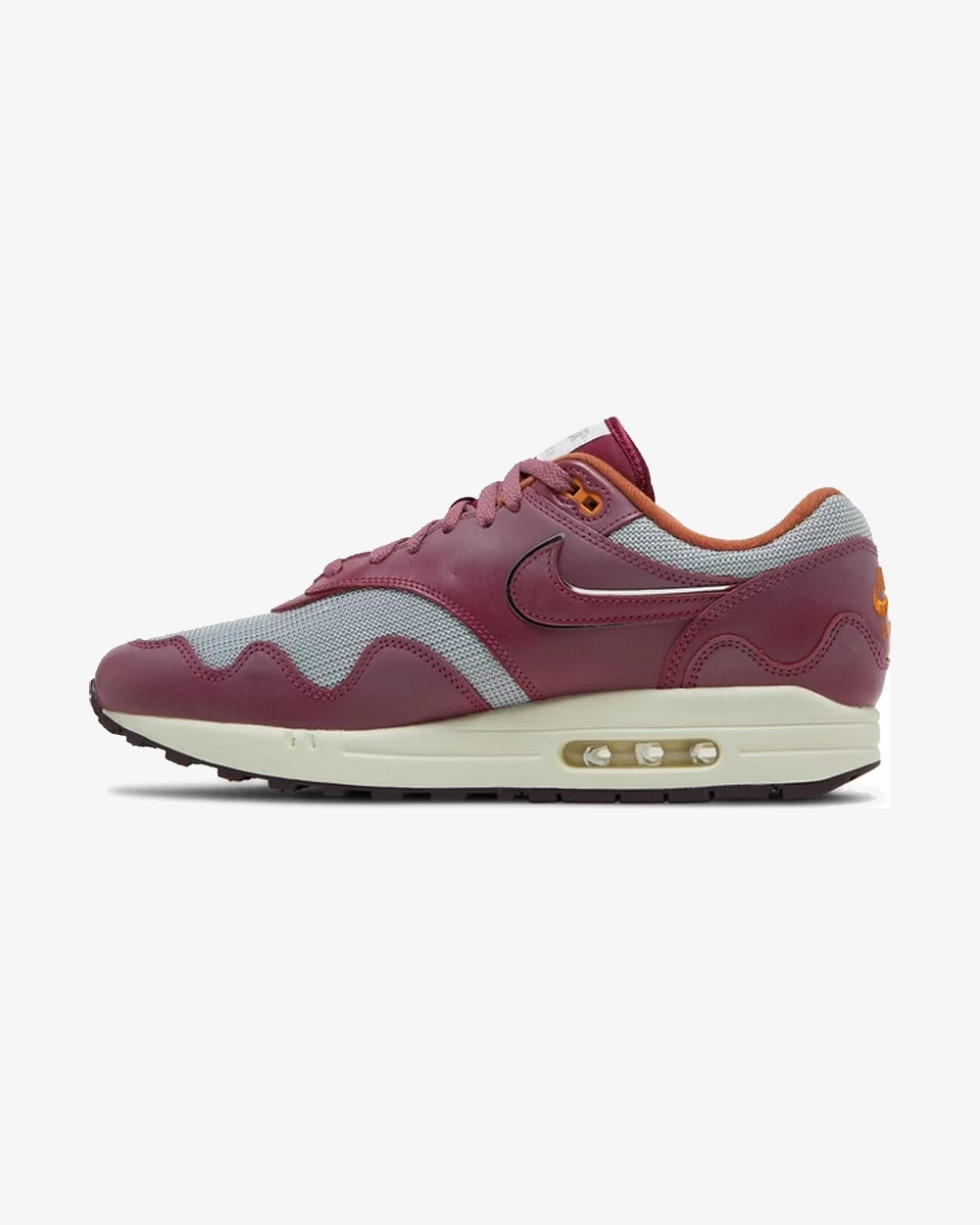 NIKE AIR MAX1 X PATTA WAVES RUSH MAROON (WITH BRACELET) -