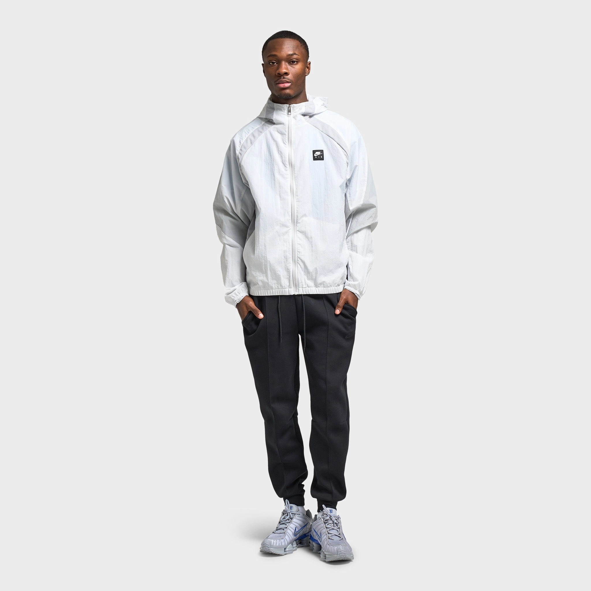 Nike Air Woven Jacket Photon Dust / Lt Smoke Grey - Black