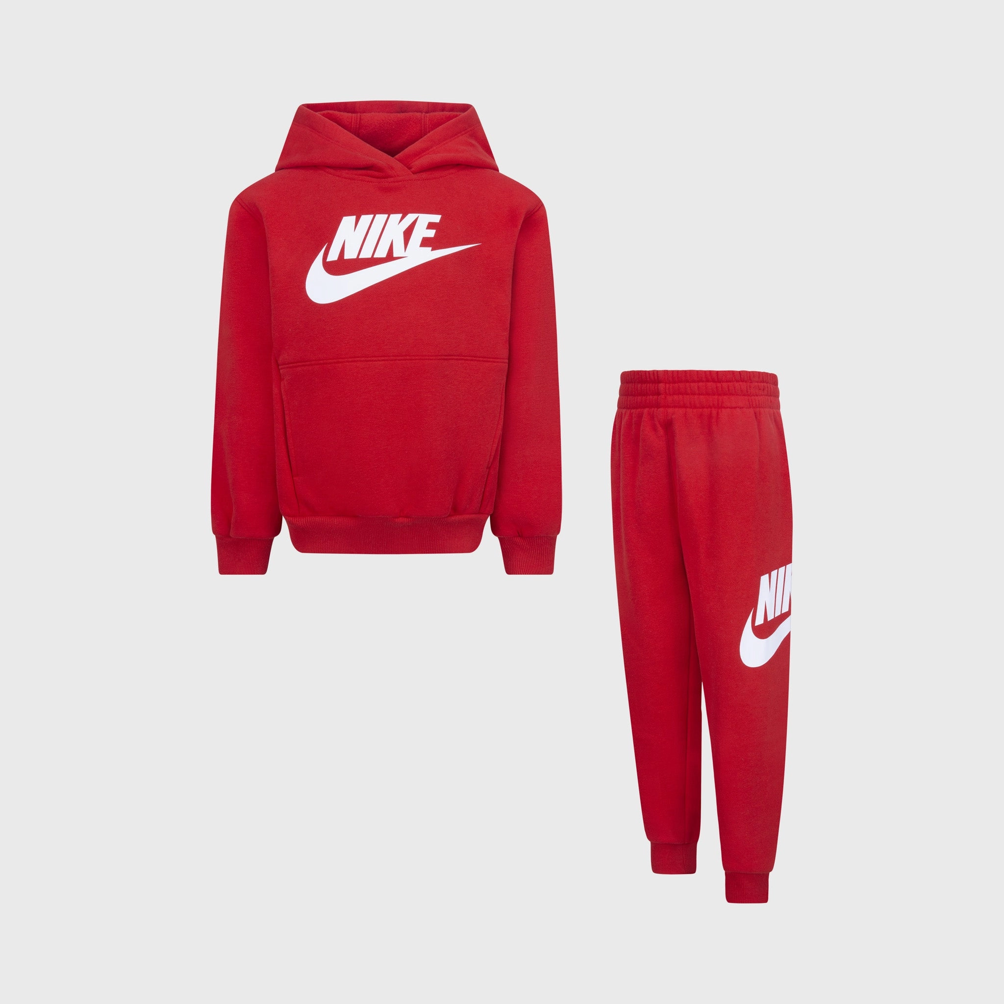 Nike Children's Club Fleece Hoodie Set / University Red