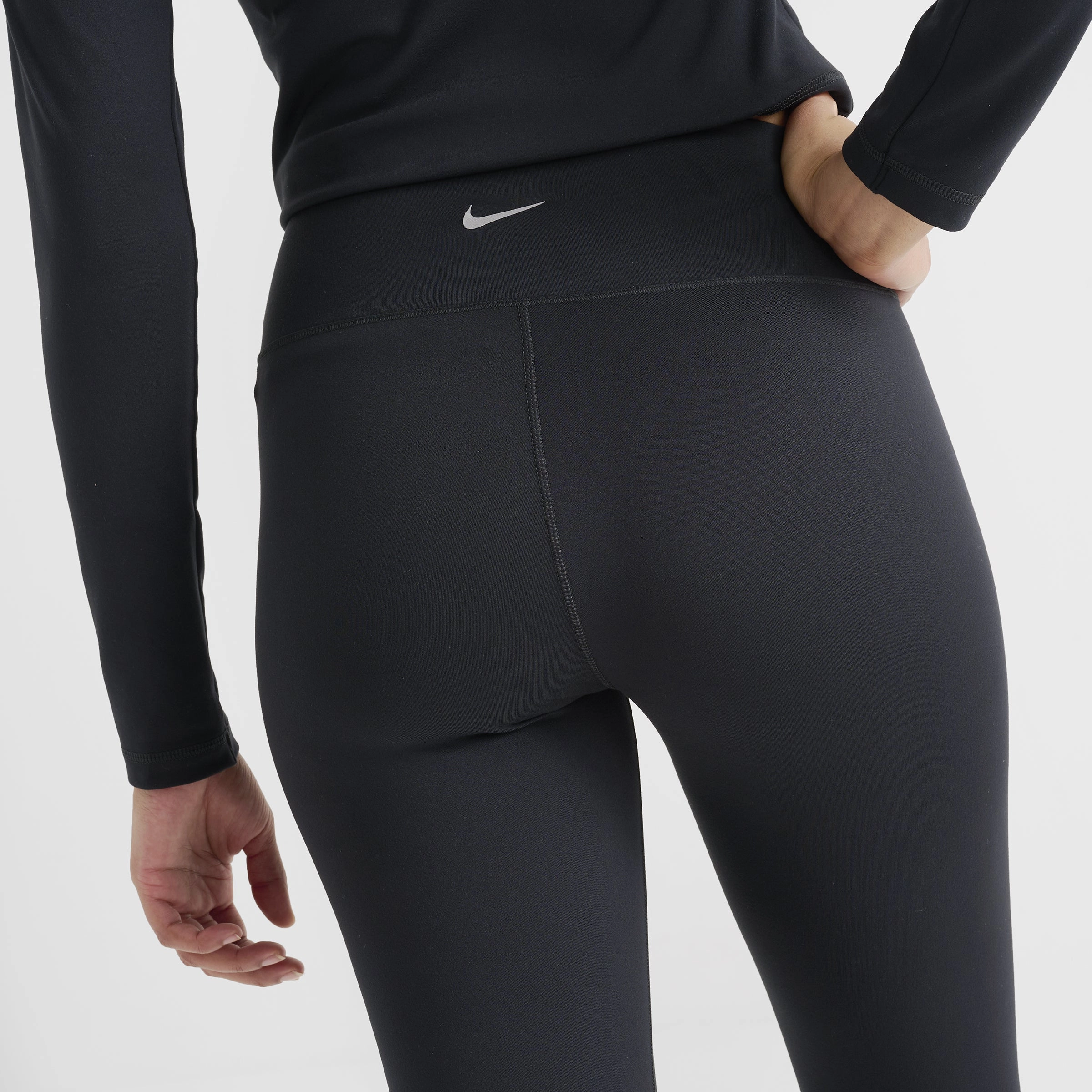 Nike One Women's Dri-FIT High Rise Crop Leggings / Black