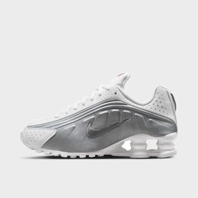 Nike Shox R4 GS White / Metallic Silver - White