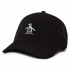 Original Penguin Country Club Perforated Golf Cap Caviar - SS25 Men