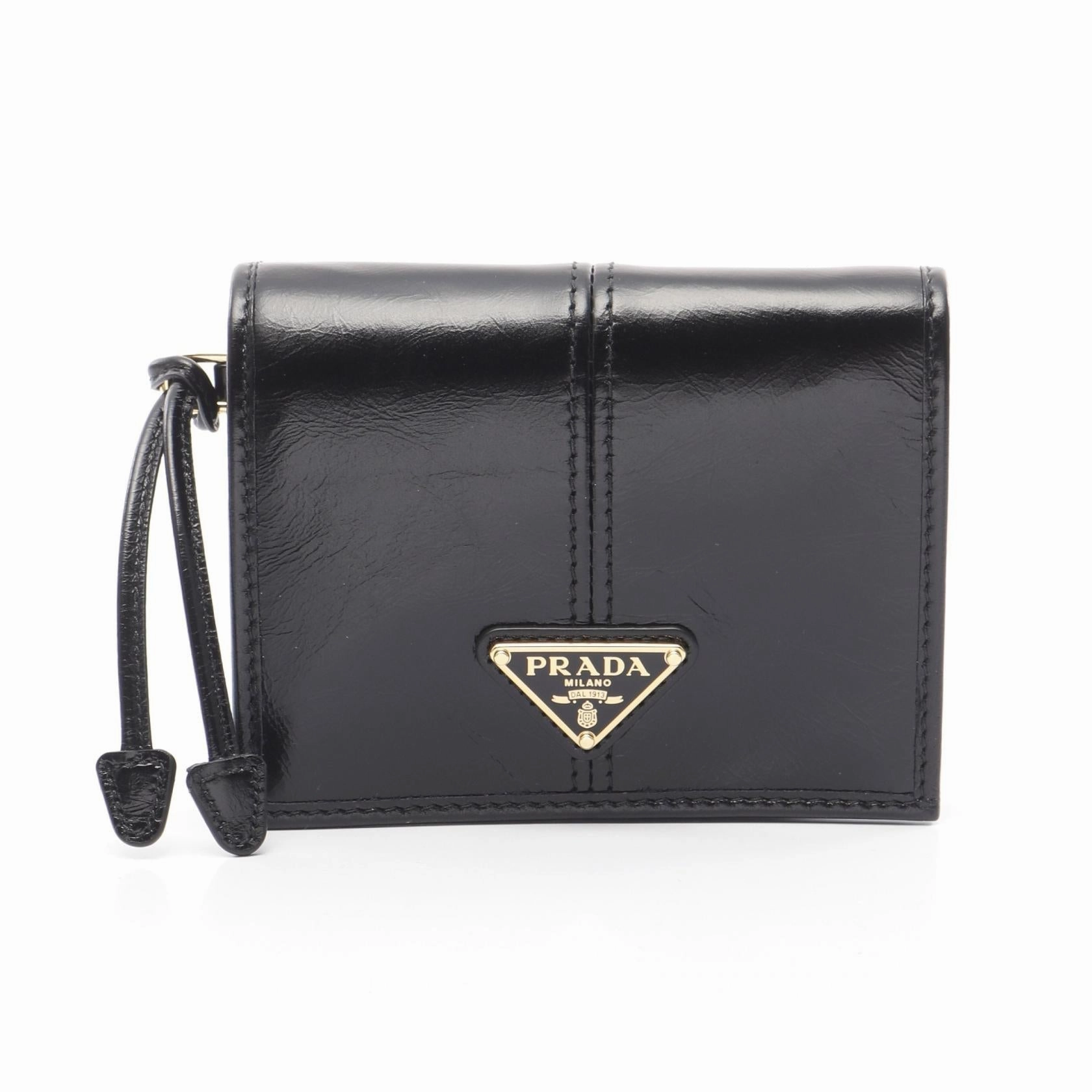 Prada Soft Lux Leather Wallet Black
