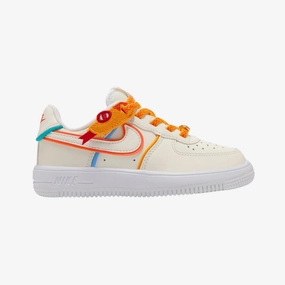 preschool nike air force 1 low easyon (sail/white)