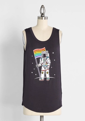 Pride to the Moon Graphic Tank Top